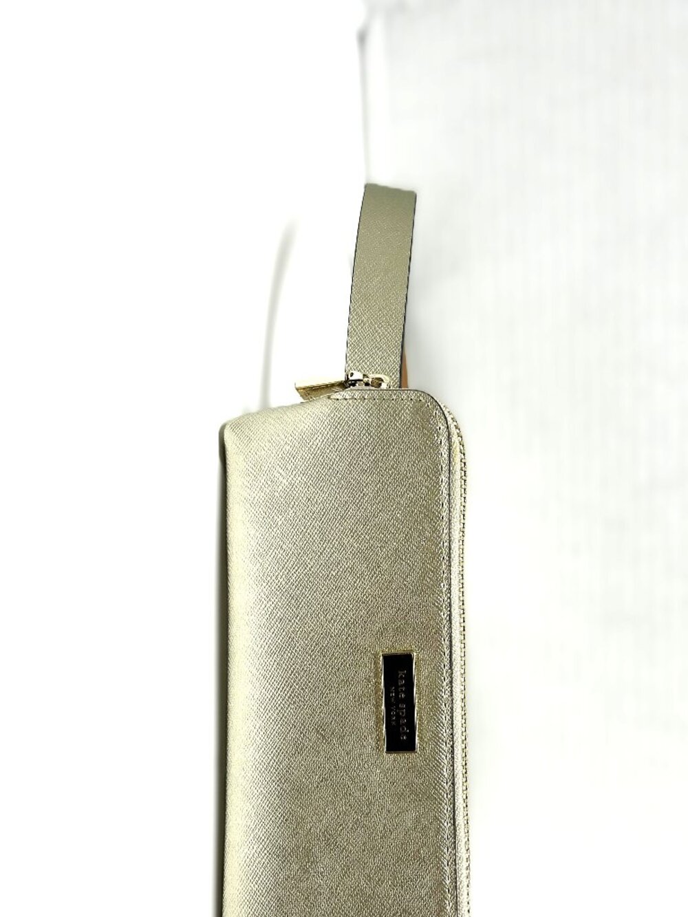 Kate Spade gold shiny leather fanny pack